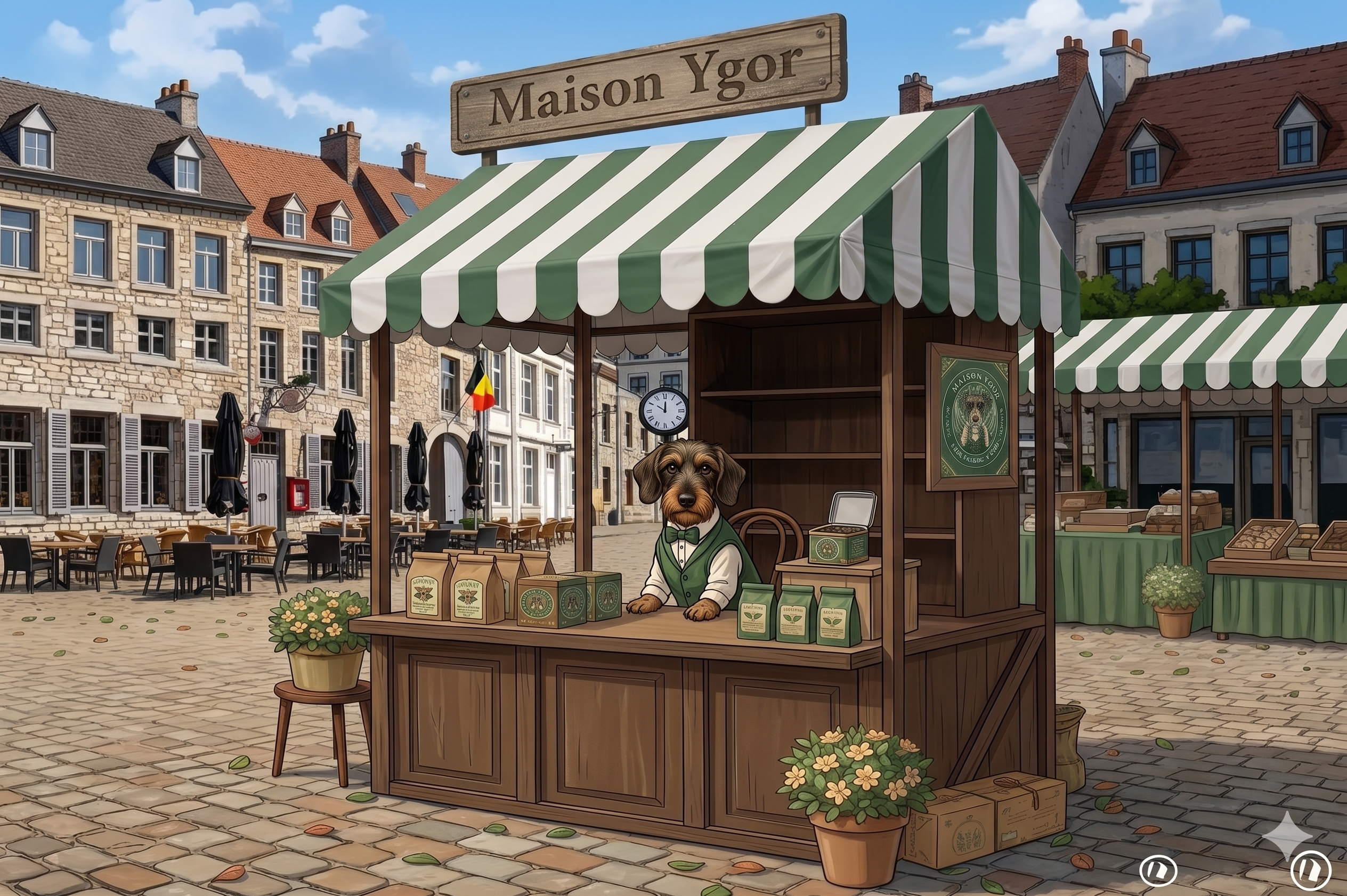 Stand Maison Ygor au Marché de la Belle Saison, Place de Limbourg Haut